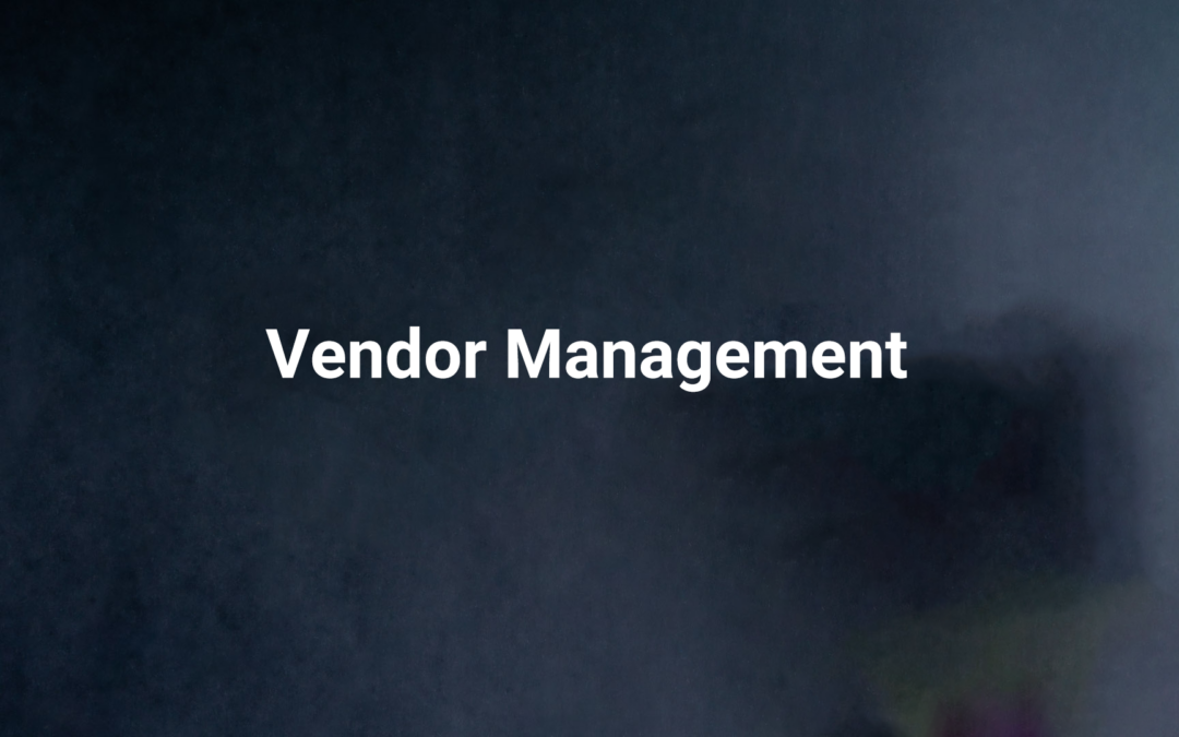 Manage Vendors